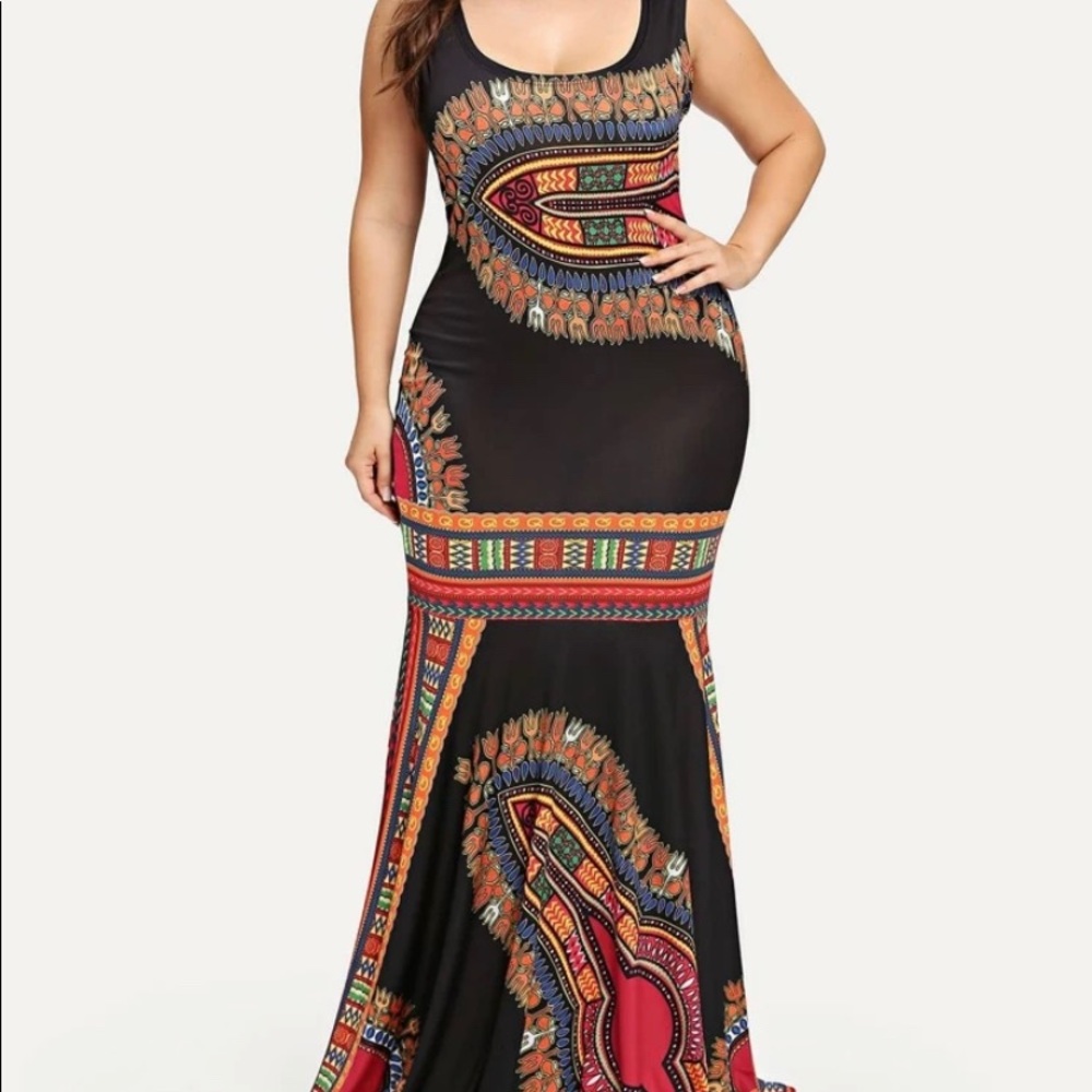 ORNATE FITTED TANK DRESS NWOT - Picture 3 of 6